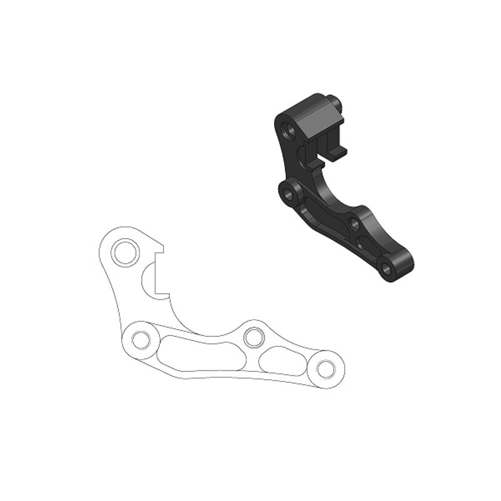 Off-road Brake Caliper Adapter 260mm Rotor - Honda - Grafite Offroad