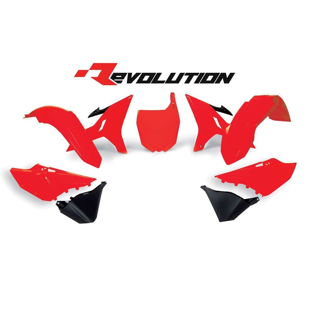 Replacement Plastics Kit 6 Pcs Includes Fende Red - Grafite Offroad