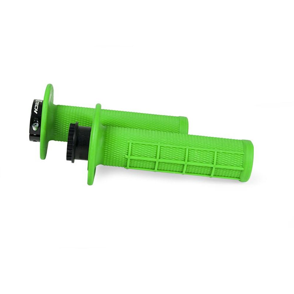 R20 Lock-on Grips Half Waffle Neon Green Excluded Beta - Grafite Offroad
