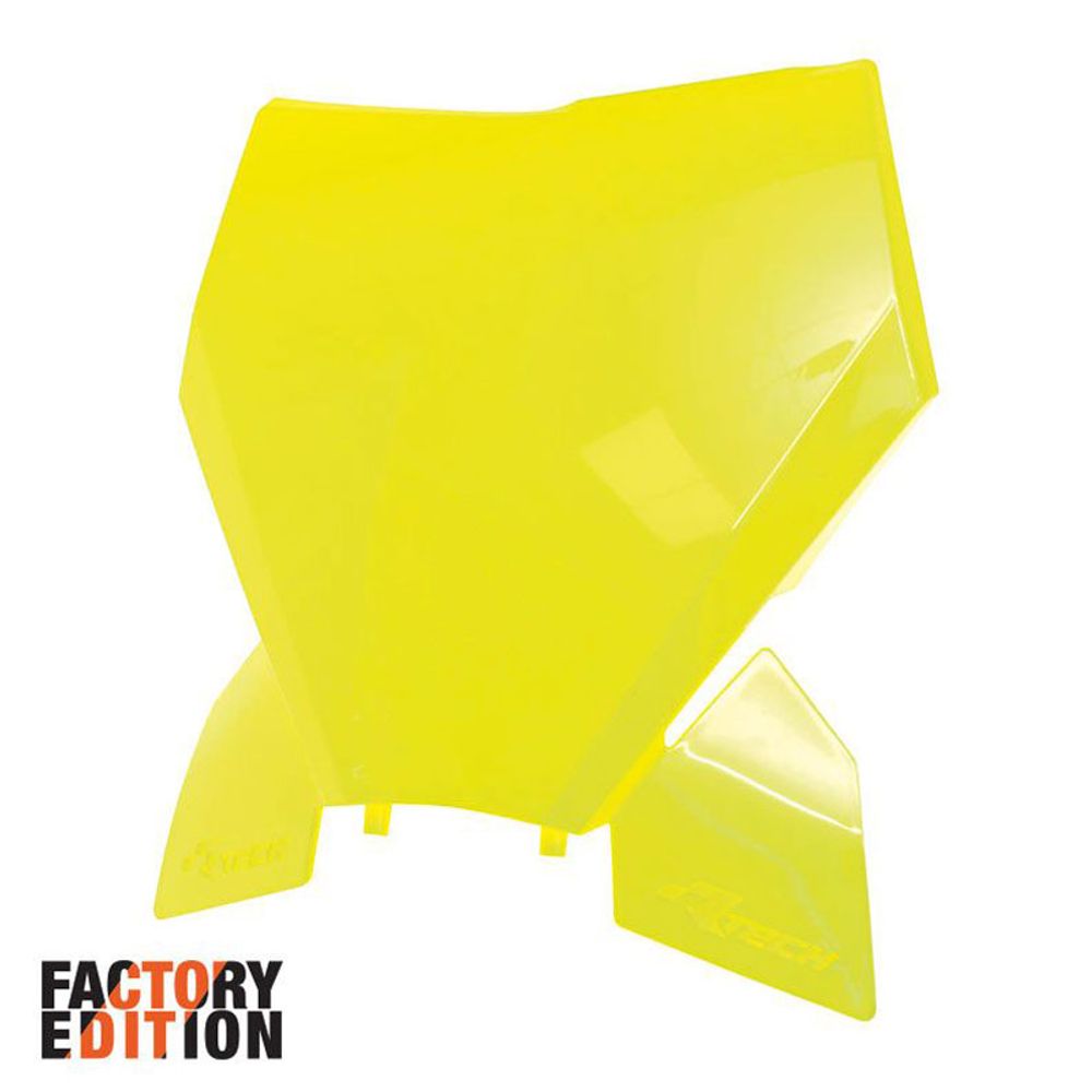 Factory Front Number Plate Neon Yellow Replica Ktm - Grafite Offroad