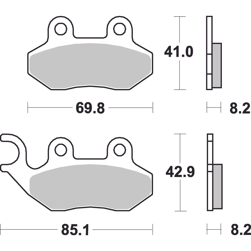 Scooter Brake Pads | Organic Standard | Front - Ecer90