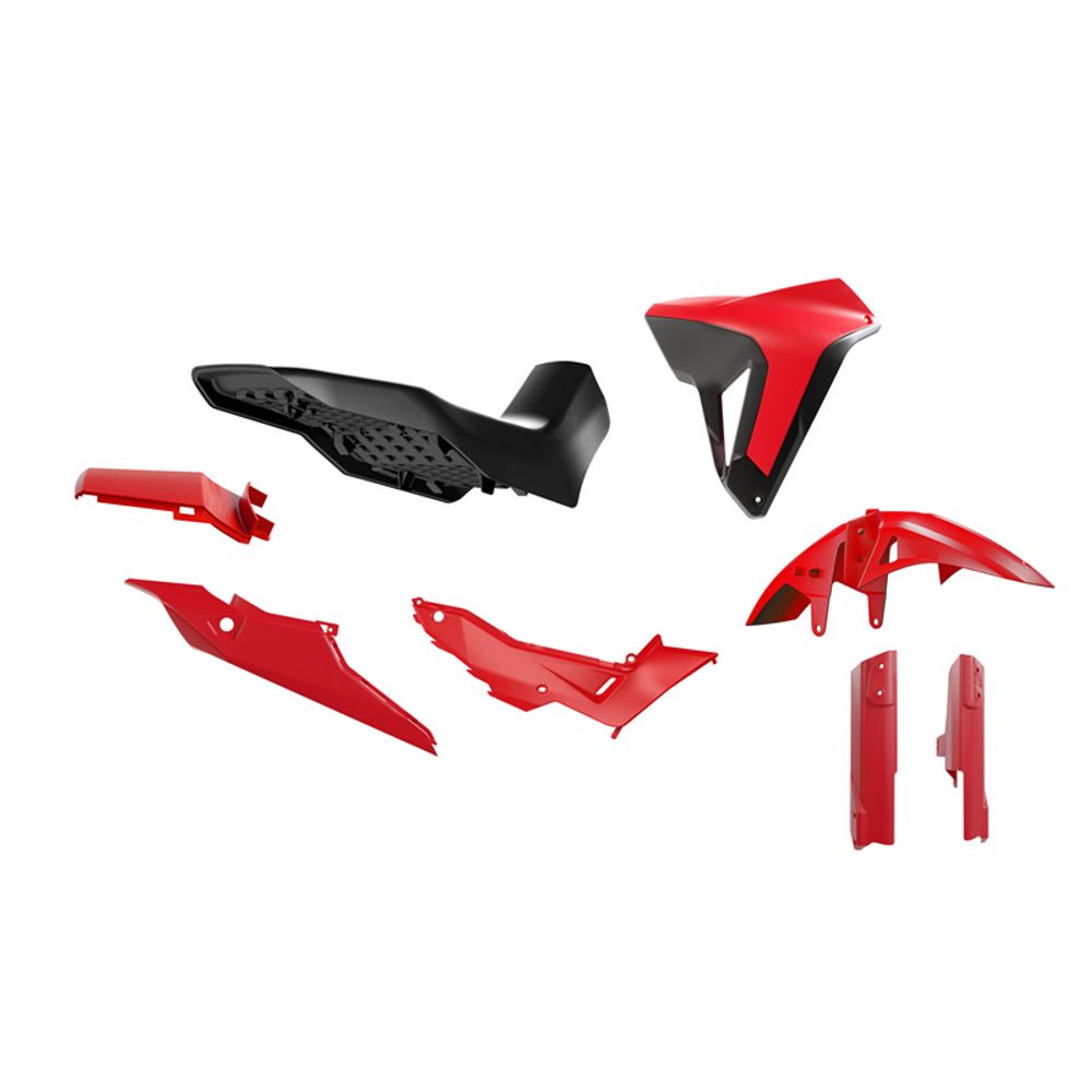 Kit Plastiche 7pz Honda Transalp Revolution Rosso