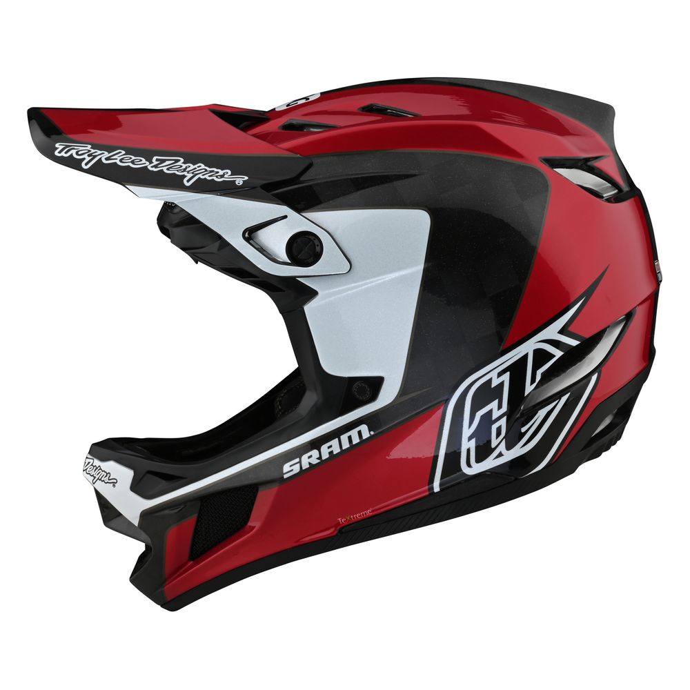 MTB Bike Helmet D4 CARBON CORSA SRAM in ultra light carbon and with TeXtreme® Troy Lee Designs