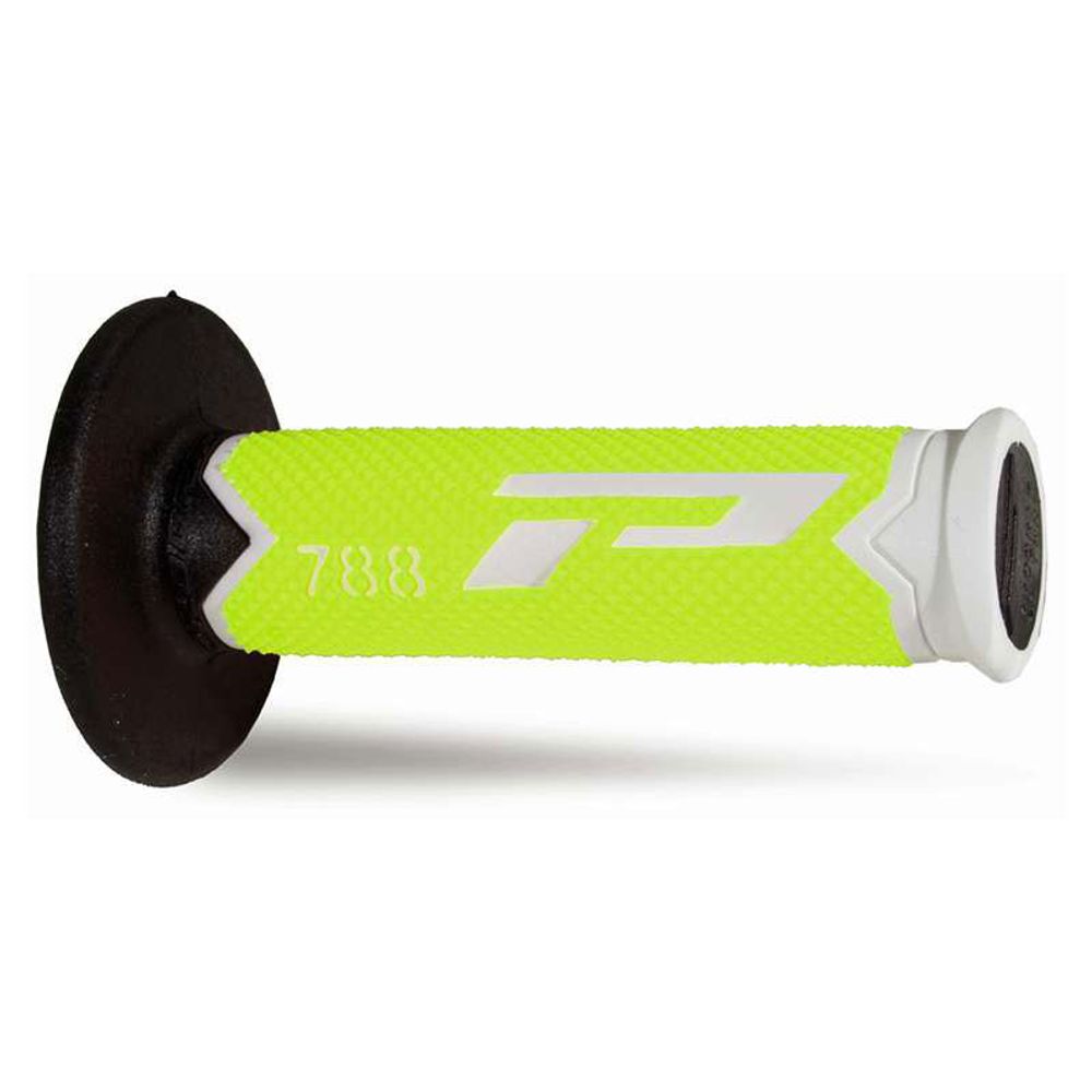 Grips Progrip 788 Mm 22/25 - Triple Density - White/fluo Yellow/black