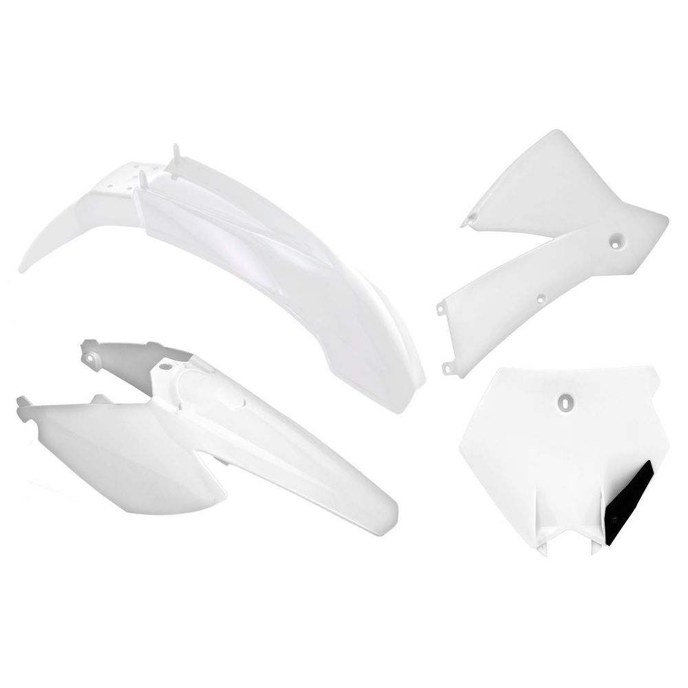 Plastics Kit 4 Pcs White Replica Ktm - Grafite Offroad