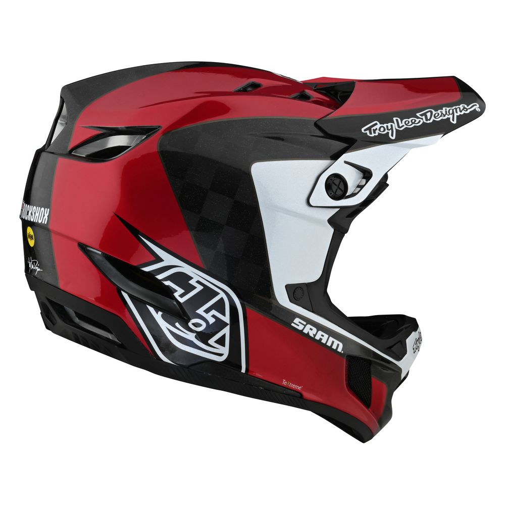 MTB Bike Helmet D4 CARBON CORSA SRAM in ultra light carbon and with TeXtreme® Troy Lee Designs