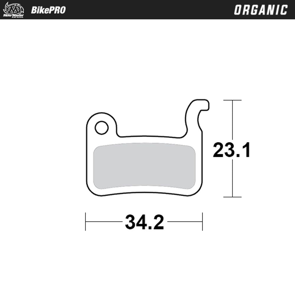 Brake Pad Bicycle Organic - Shimano a Type - Grafite Offroad