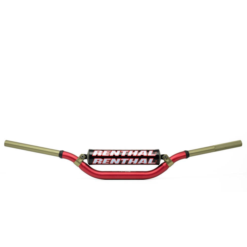 Renthal Handlebar | Twinwall | 997 Rc - Hon Crf 04-18 Kaw Kx-kxf 2006+ | Red - Grafite Offroad