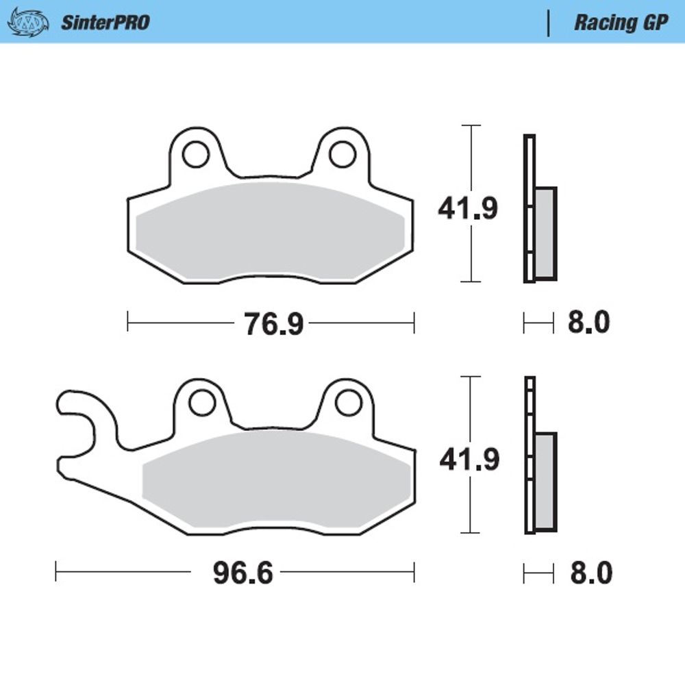 Brake Pads Racing Gp - Front and Rear - Grafite Offroad