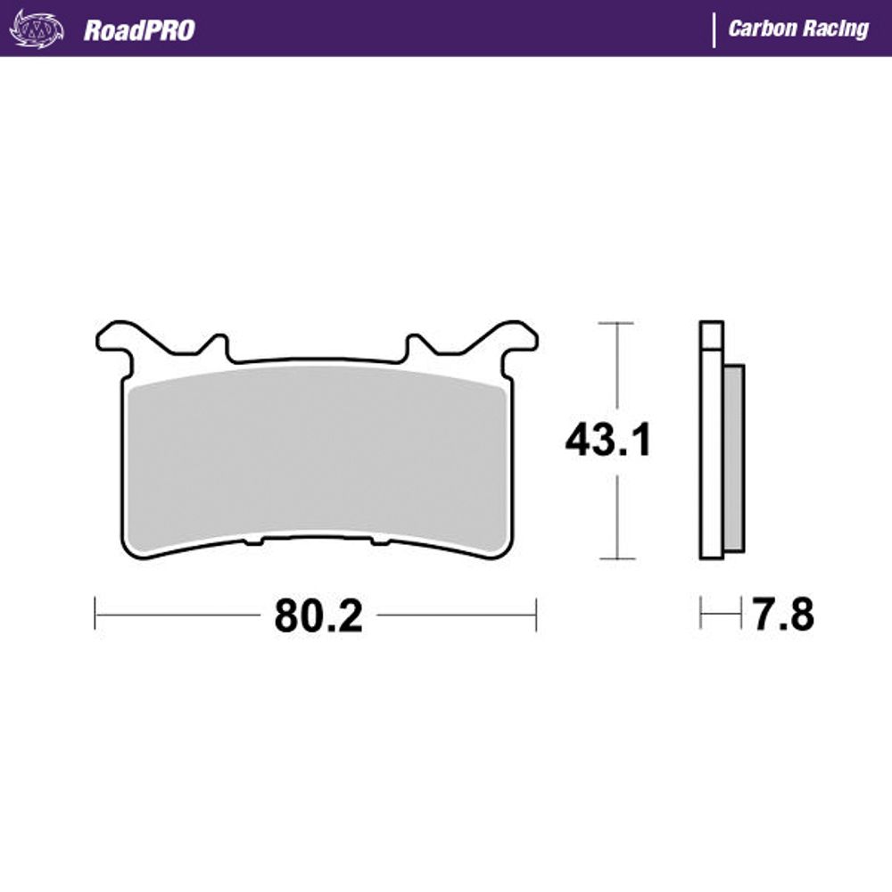 Brake Pads Roadpro Carbon Racing - Front - Grafite Offroad