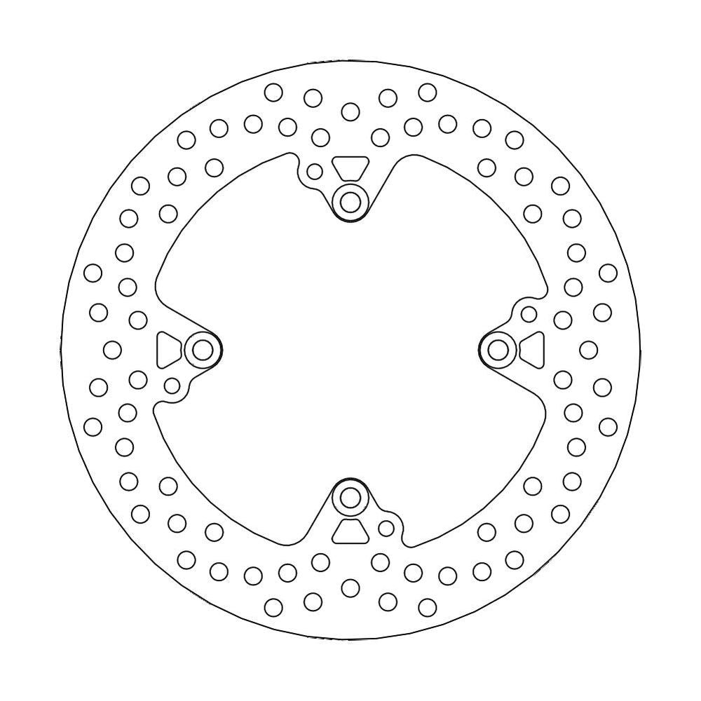 Brake Disc Road Halo - Rear - Ducati: 848, S4r, Monster S2r, Hypermotard, Monster 1100/s, Multistrada, Streetfighter, 1198, Desmosedici 989 - Grafite Offroad