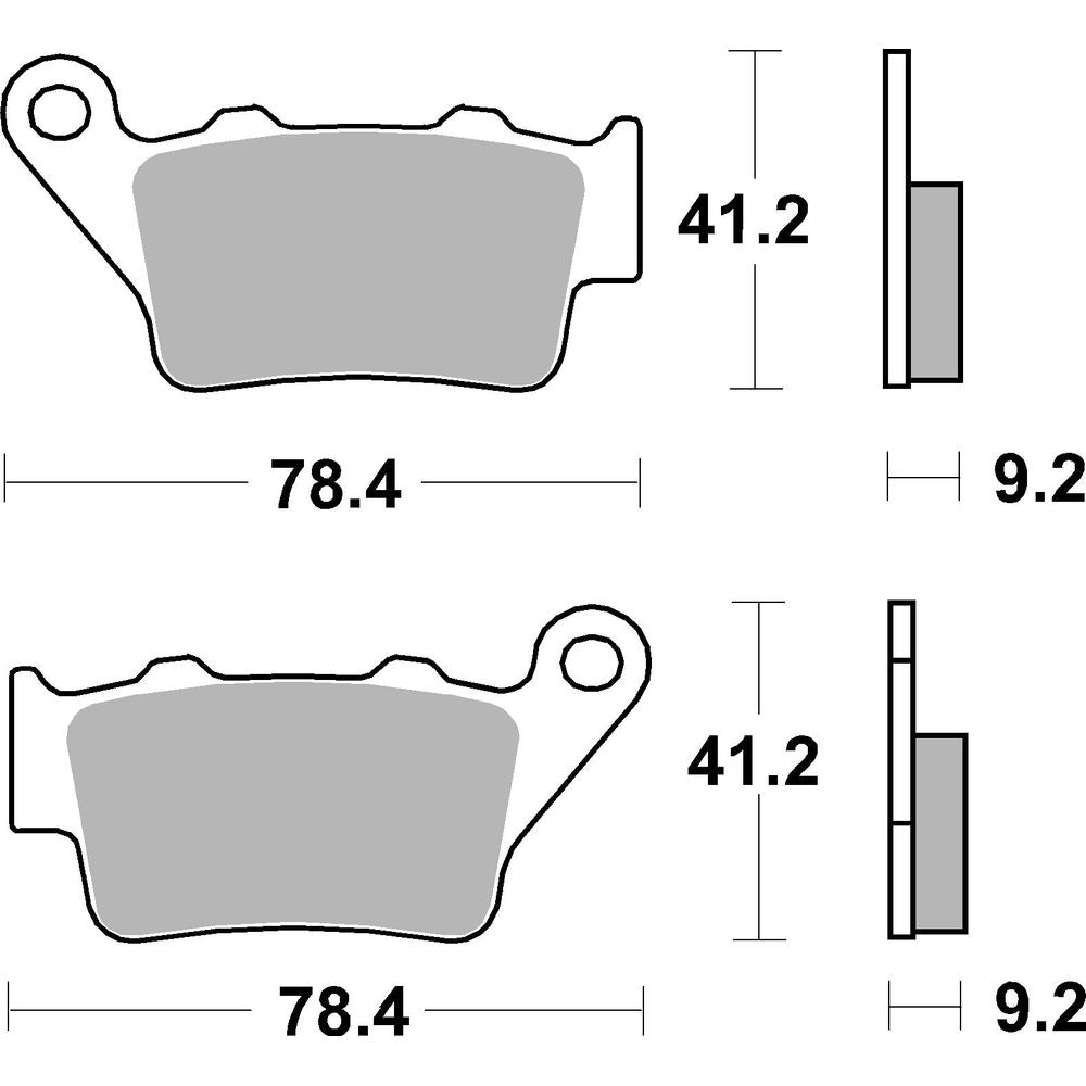 Street Brake Pads | Organic Standard | Rear - Ecer90