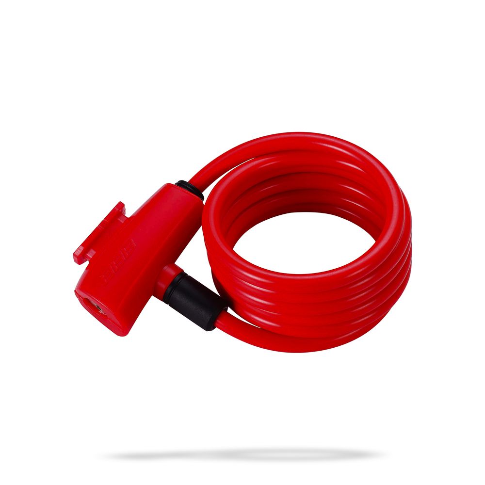 Cyclelock Quicksafe Coil Cable | 8mm X 150cm | Red - Grafite Offroad