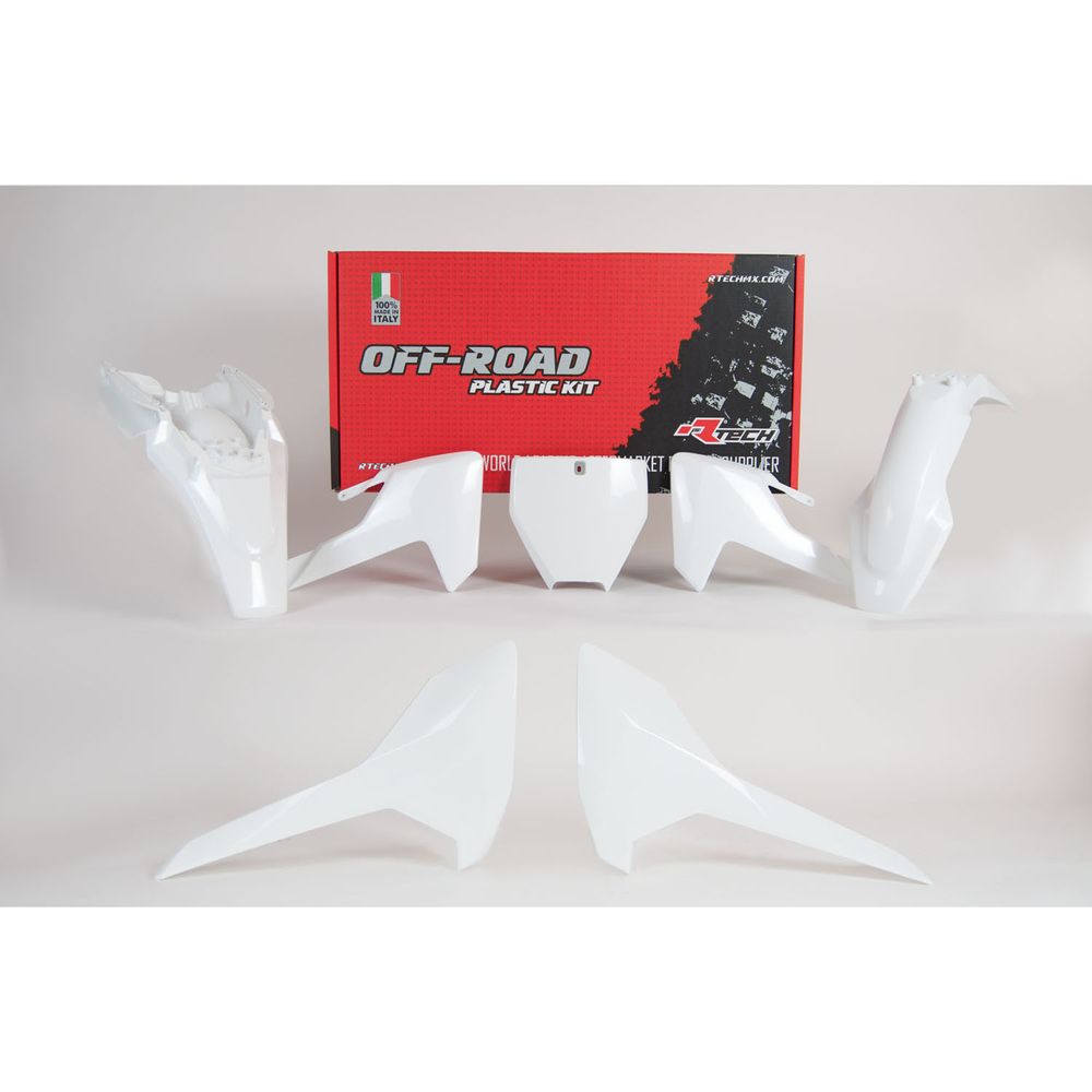 Plastics Kit 5 Pcs White Replica Husqvarna - Grafite Offroad