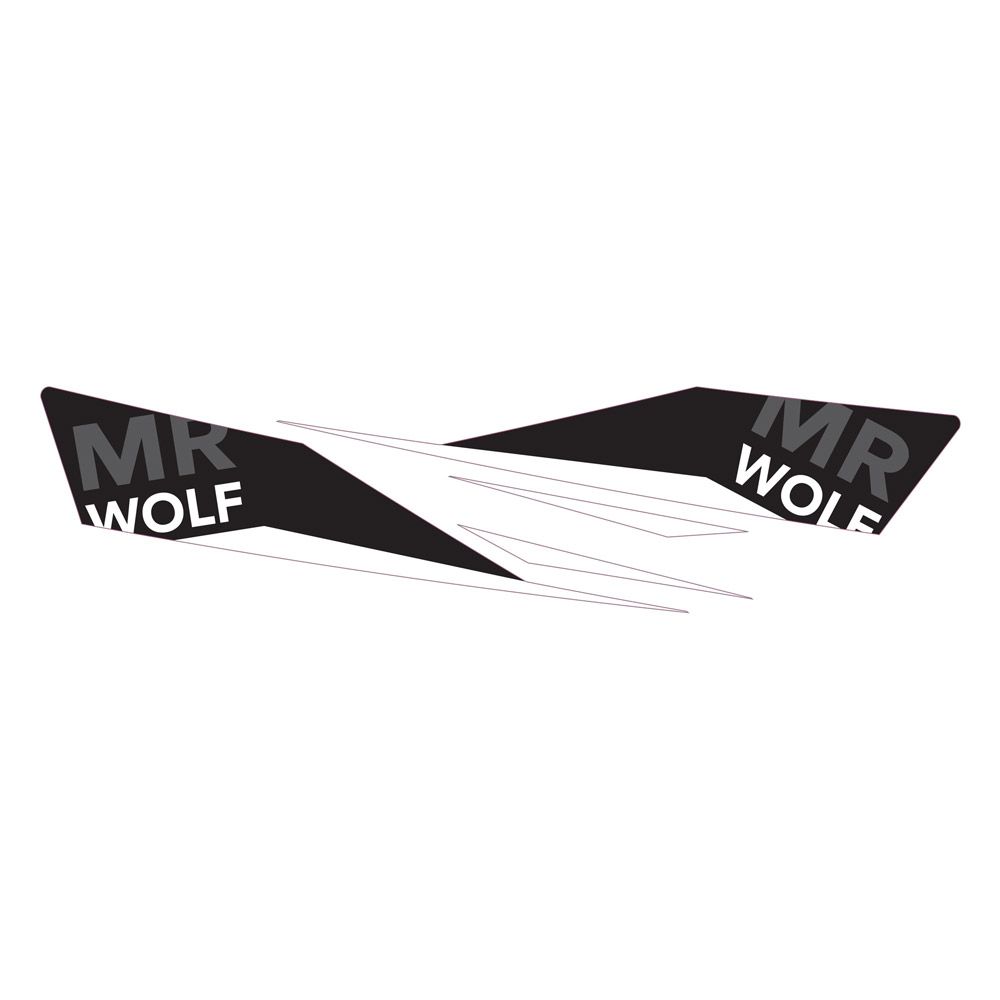 Recchie Stickers (Right+Left) Black/Basic - Grafite Offroad
