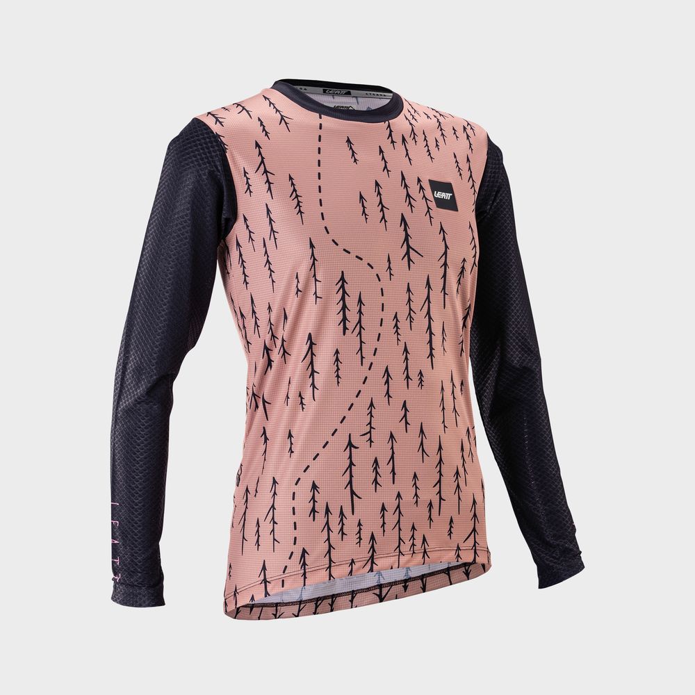 MTB Trail 3.0 Long Sleeve Women Jersey Leatt - Grafite Offroad
