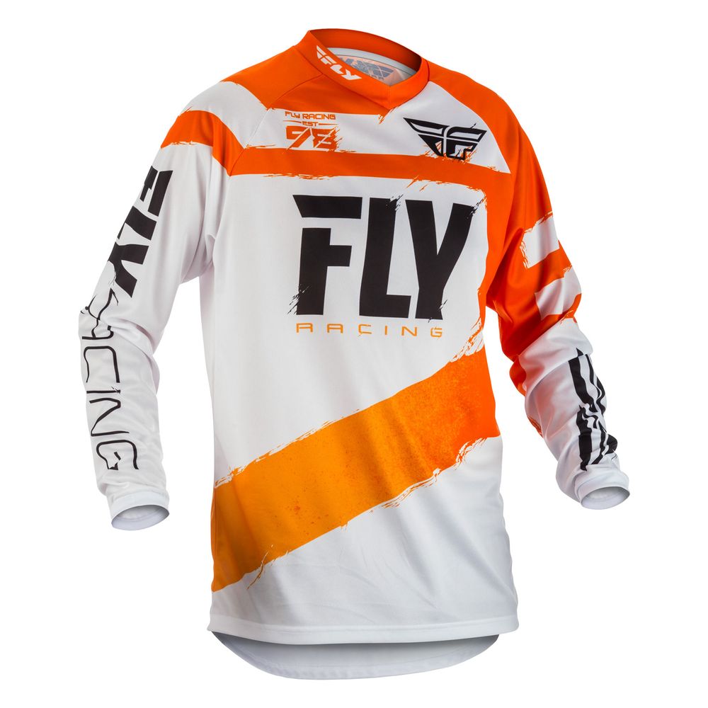 Fly F-16 Jersey Ora/wht Ys - Grafite Offroad