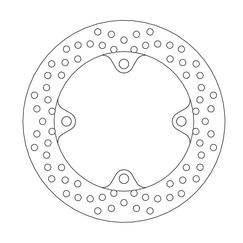 Brake Disc Road Halo - Rear - Honda: Cbr1000rr Fireblade Abs - Grafite Offroad