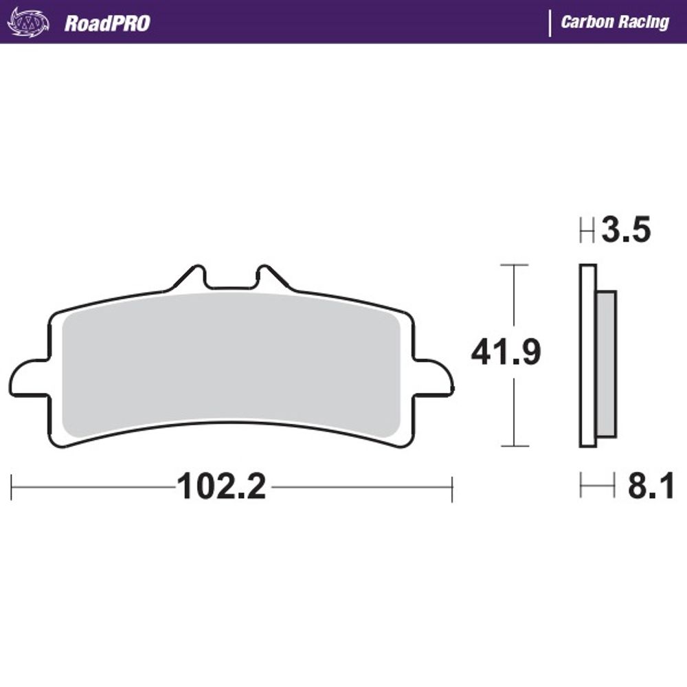Brake Pads Roadpro Carbon Racing - Front - Grafite Offroad