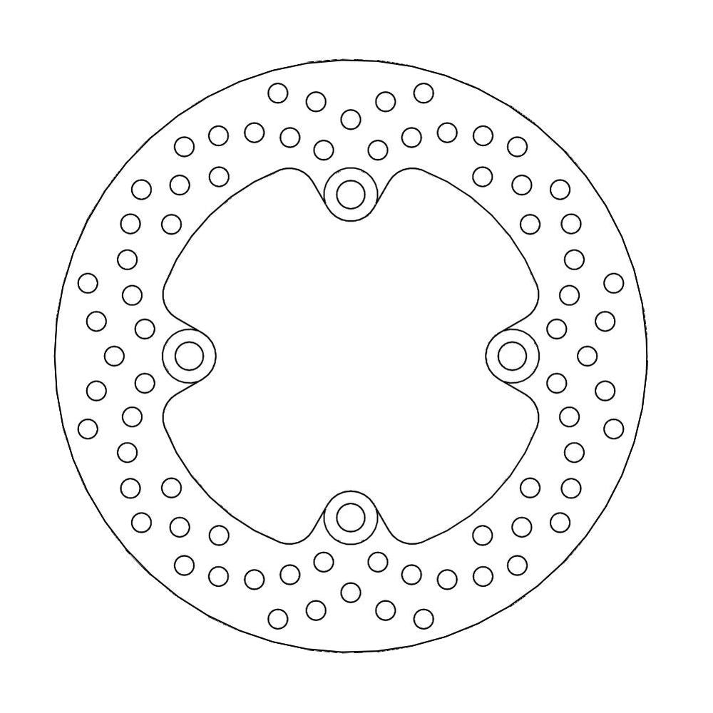 Brake Disc Road Halo - Rear - Kawasaki: Zx6r/rr/636 Ninja, Er6f/n, Versys, Z750r, Zx9r Ninja, Z1000 Abs, Zx10r Ninja - Grafite Offroad