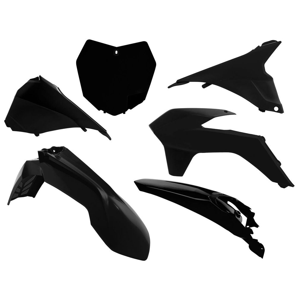 Plastics Kit 6 Pcs with Airbox Covers Black Replica Ktm - Grafite Offroad