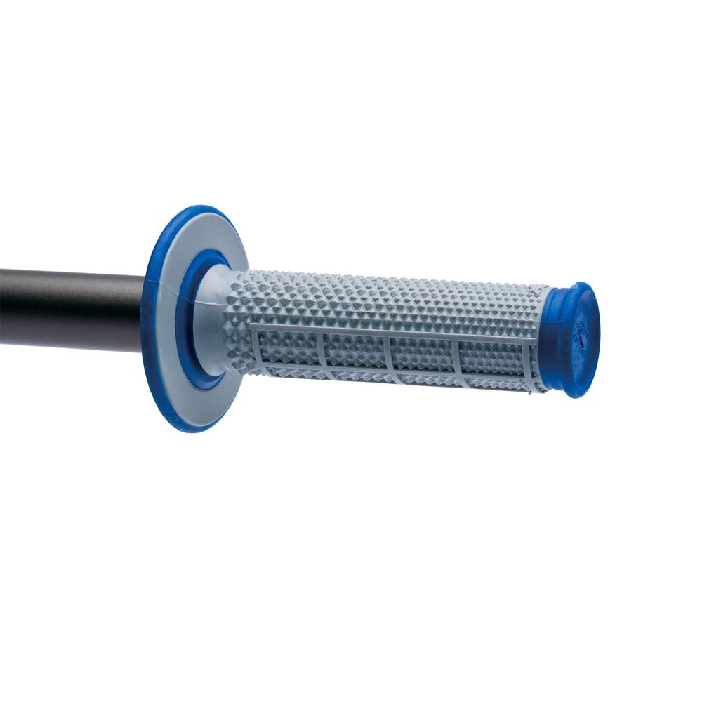 Dual Tapered Mx Grips | Half Waffle | Grey-blue - Grafite Offroad