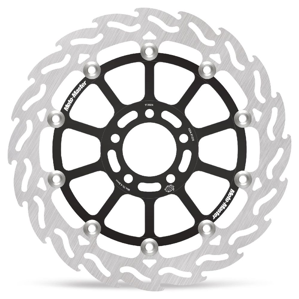 Brake Disc Road Flame - Floating - Front Right - Kawasaki: Zxr 750, Zzr 1100-1200 - Grafite Offroad