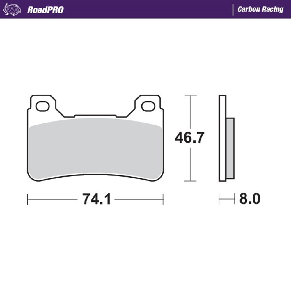 Brake Pads Roadpro Carbon Racing - Front - Grafite Offroad