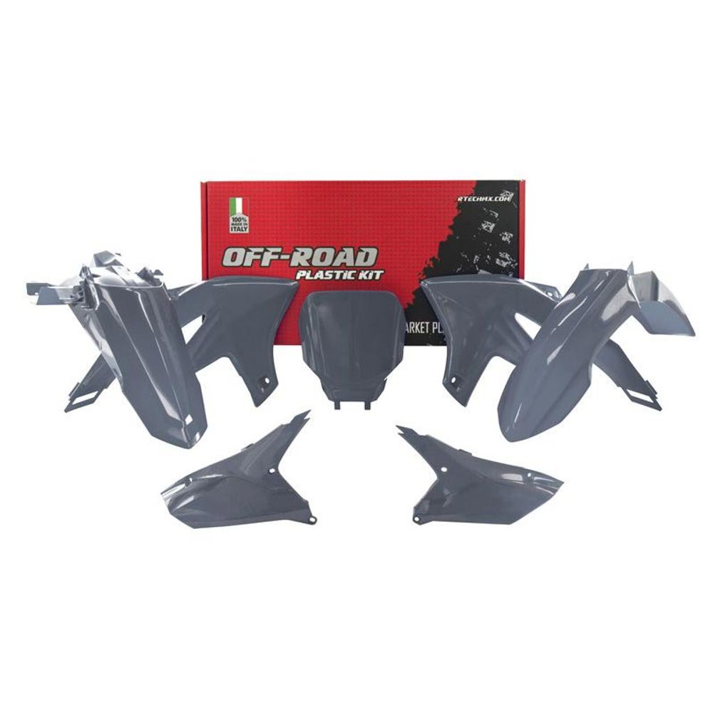 Plastics Kit 5 Pcs Yz Quantum Grey Yamaha - Grafite Offroad