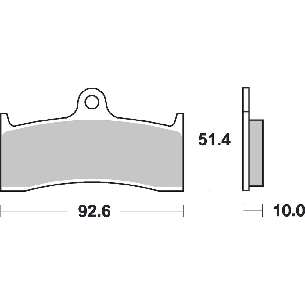 Street Brake Pads | Organic Standard | Front - Ecer90
