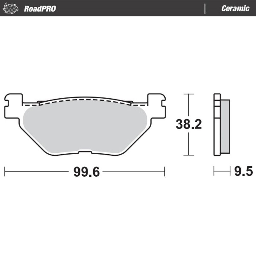 Brake Pads Roadpro Ceramic - Rear - Grafite Offroad