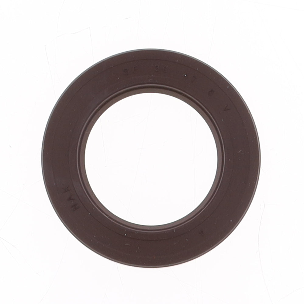 Oil Seal with Rubber Exterior 30x47x6 mm in FKM with one Seal-lip and Spring