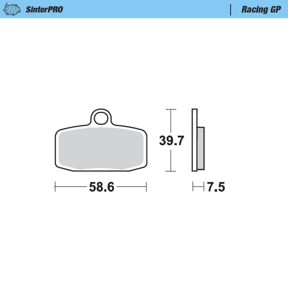 Sinter Brake Pads - Front - Sinter Pro Racing Gp - Ktm, Husky 85 - Grafite Offroad