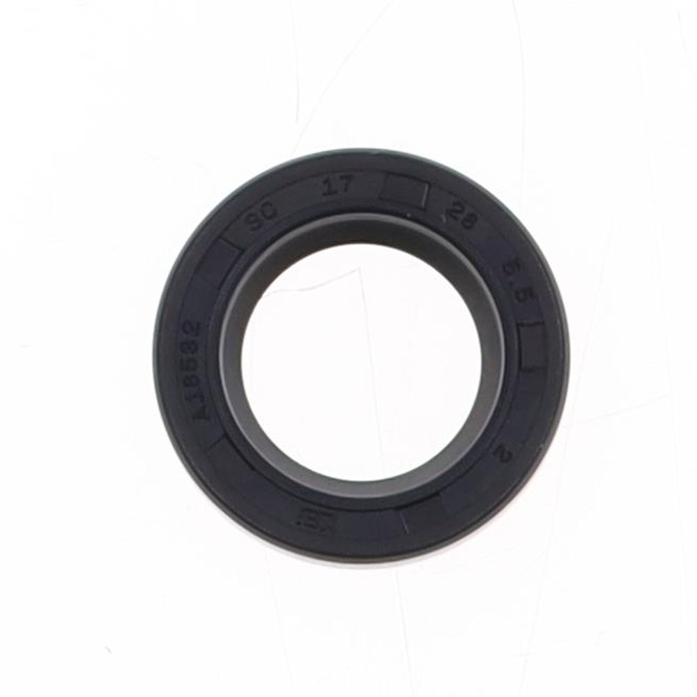 Oil Seal with Rubber Exterior 17x28x5,5 mm in NBR with one Seal-lip and Spring - Grafite Offroad