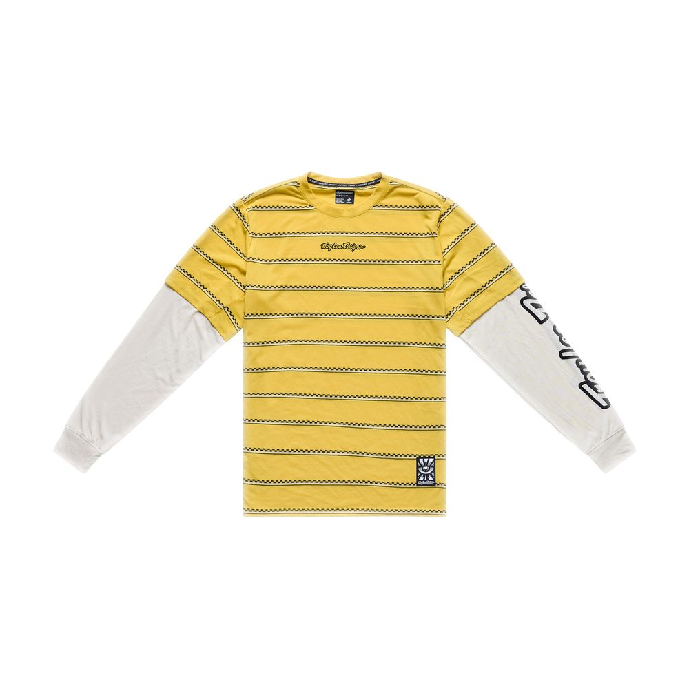 Skyline Fakie Ride Long Sleeve Tee - Stripe - Butter|Lg Troy Lee Designs