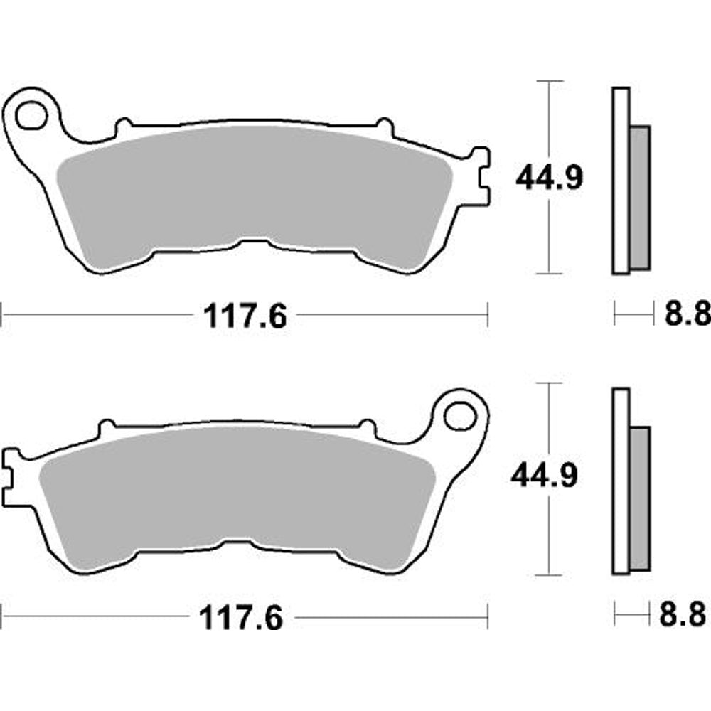 Street Brake Pads | Organic Standard | Front - Ecer90