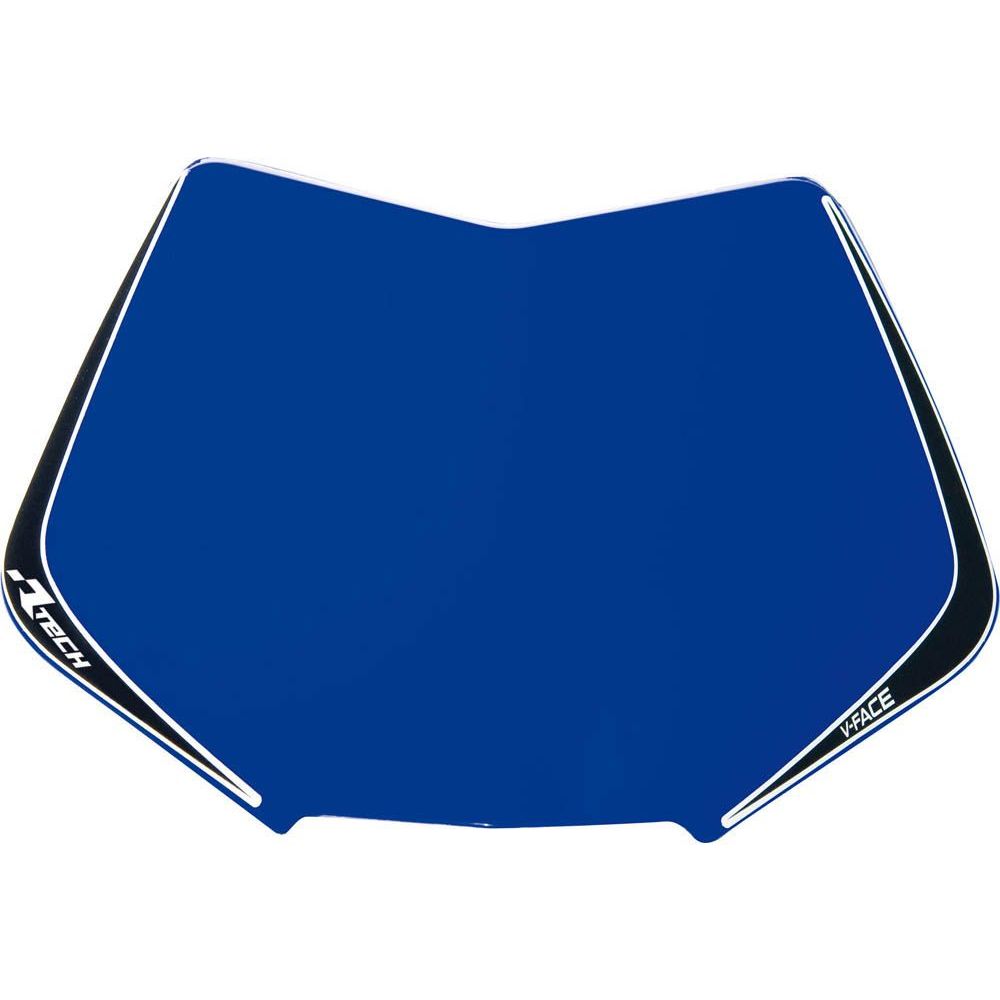 V-face Number Plate Plastic Replacement Yzf Blue U - Grafite Offroad