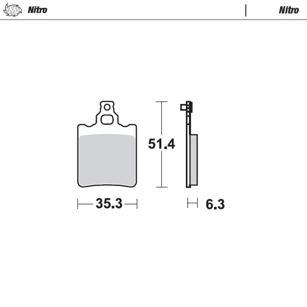 Brake Pads Nitro - Rear - Grafite Offroad