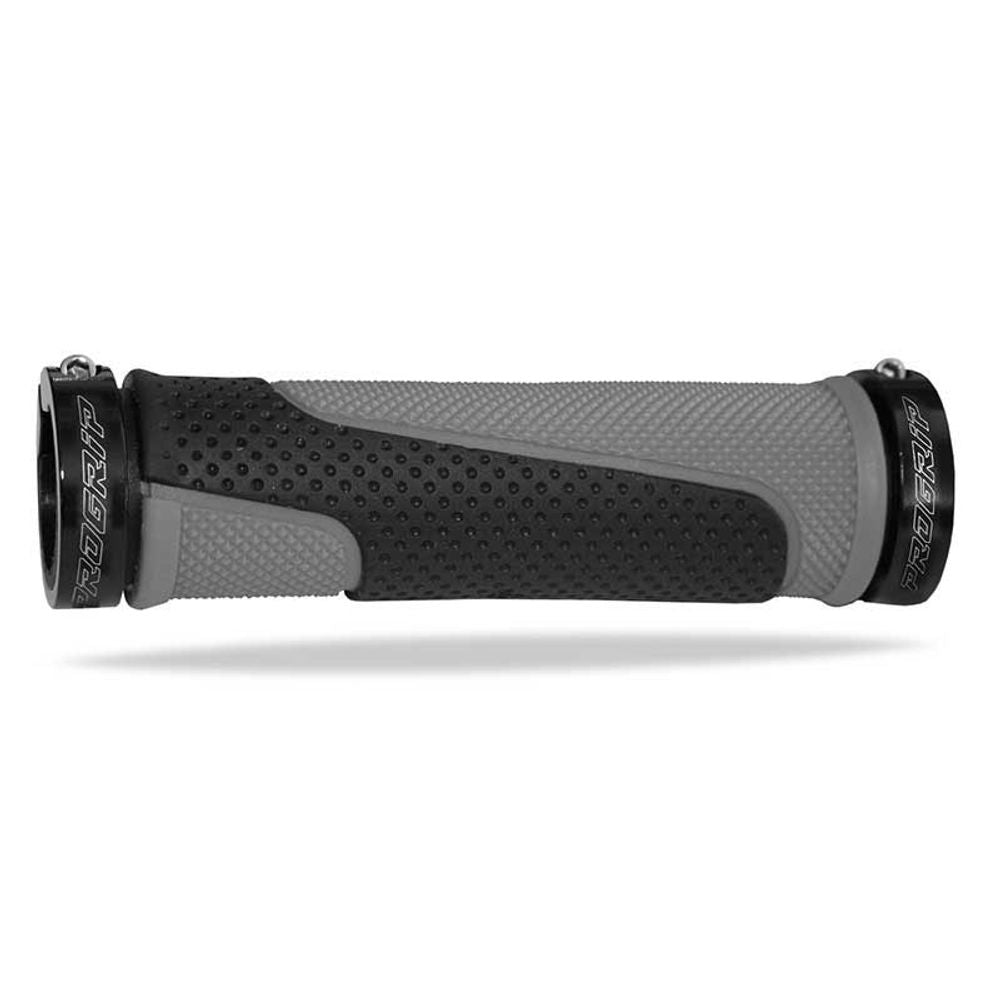 Puños Progrip 997 Mm 22 + Topes - Extremo Abierto - Doble Densidad - Gris/negro