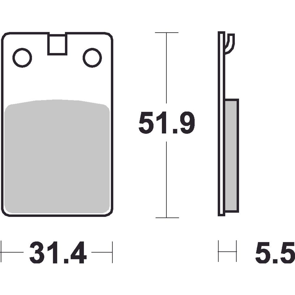 Scooter Brake Pads | Organic Standard | Front - Ecer90