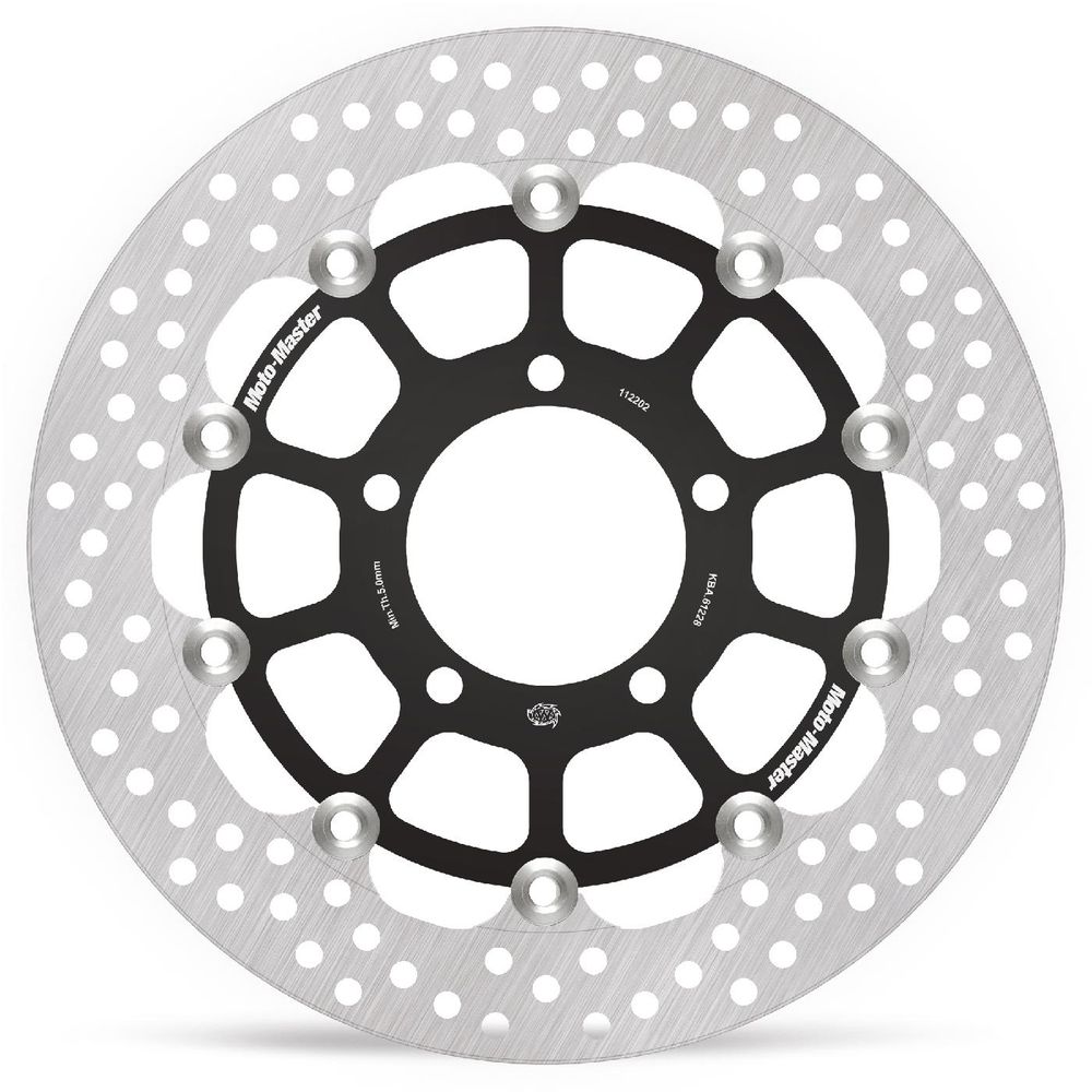 Brake Disc Road Halo Racing - Floating - Front - Kawasaki: Zx-6r/rr Ninja, Zx-10r Ninja, Er-6f, Er-6n, Versys, Z750/r, Z1000/abs/sx - Grafite Offroad