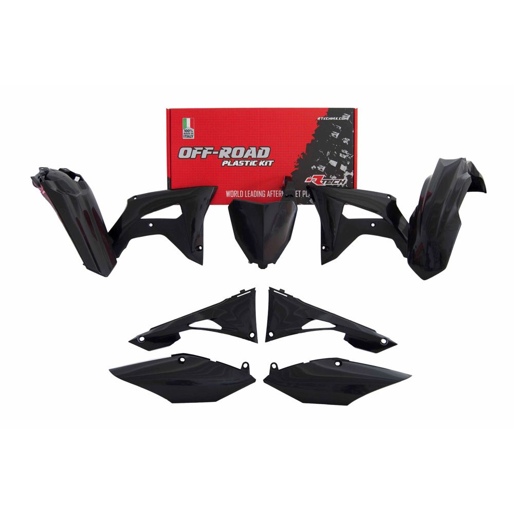 Plastics Kit 6 Pcs W/airbox Covers Black Replica Honda - Grafite Offroad