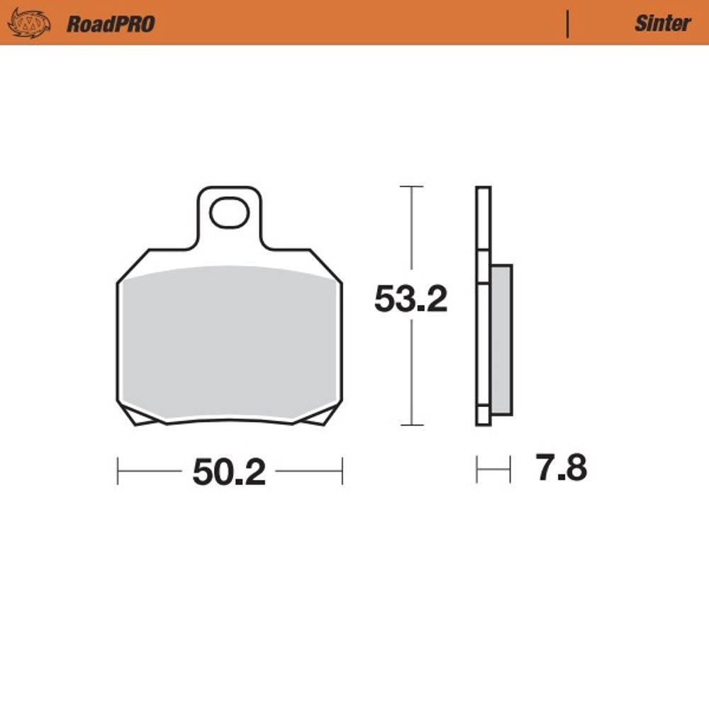 Brake Pads Roadpro Sinter - Rear - Grafite Offroad