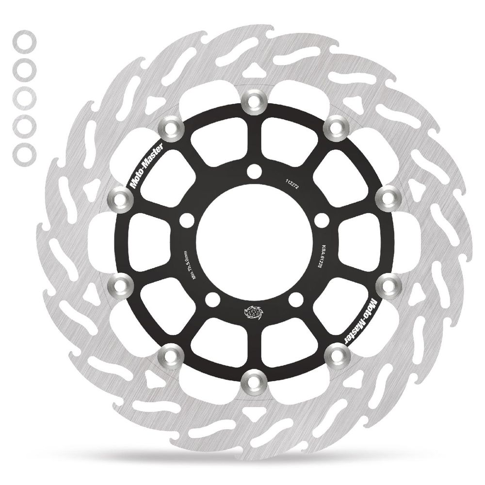 Brake Disc Road Flame Racing - Floating - Front Left - Triumph: Bonneville - Grafite Offroad