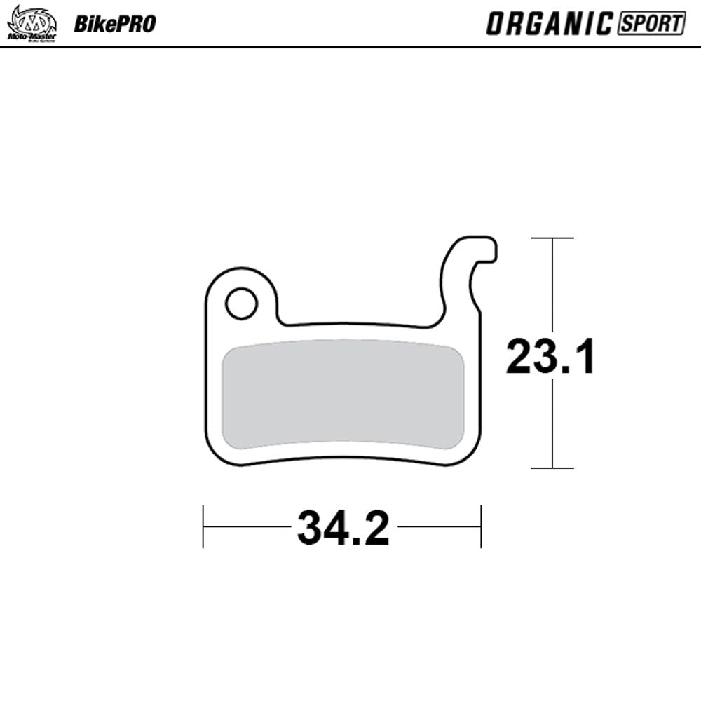 Brake Pads Bicycle Organic Sport: Shimano a Type - Grafite Offroad