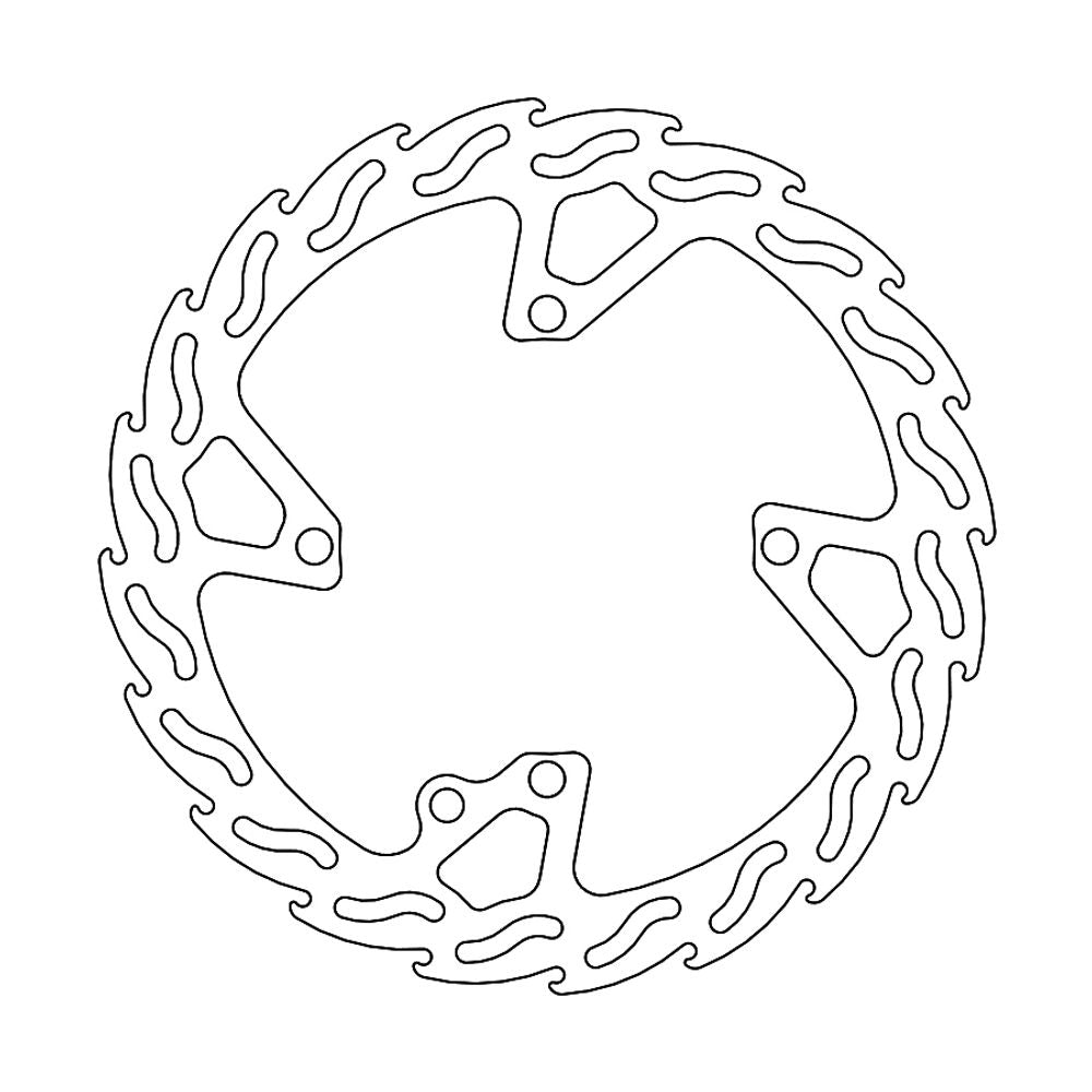 Brake Disc Off-road Flame - Front - Sherco - Grafite Offroad