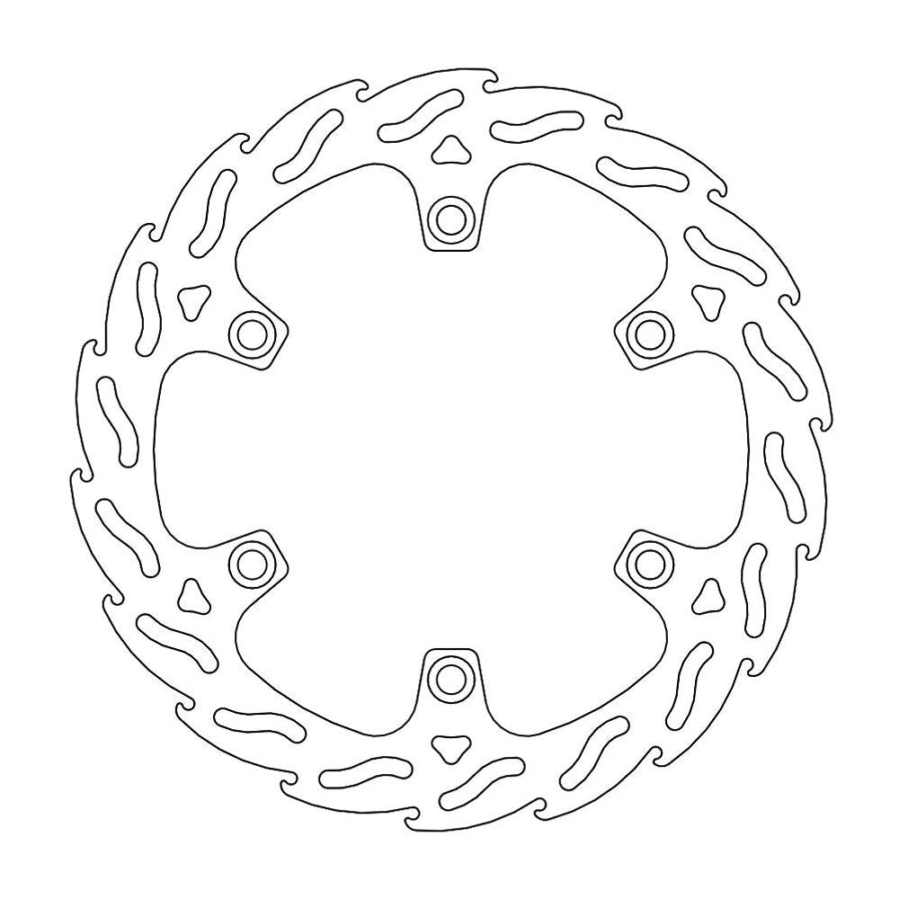 Brake Disc Road Flame - Front Left - Honda: Cbr600f, Vf1000, Vfr400 - Grafite Offroad