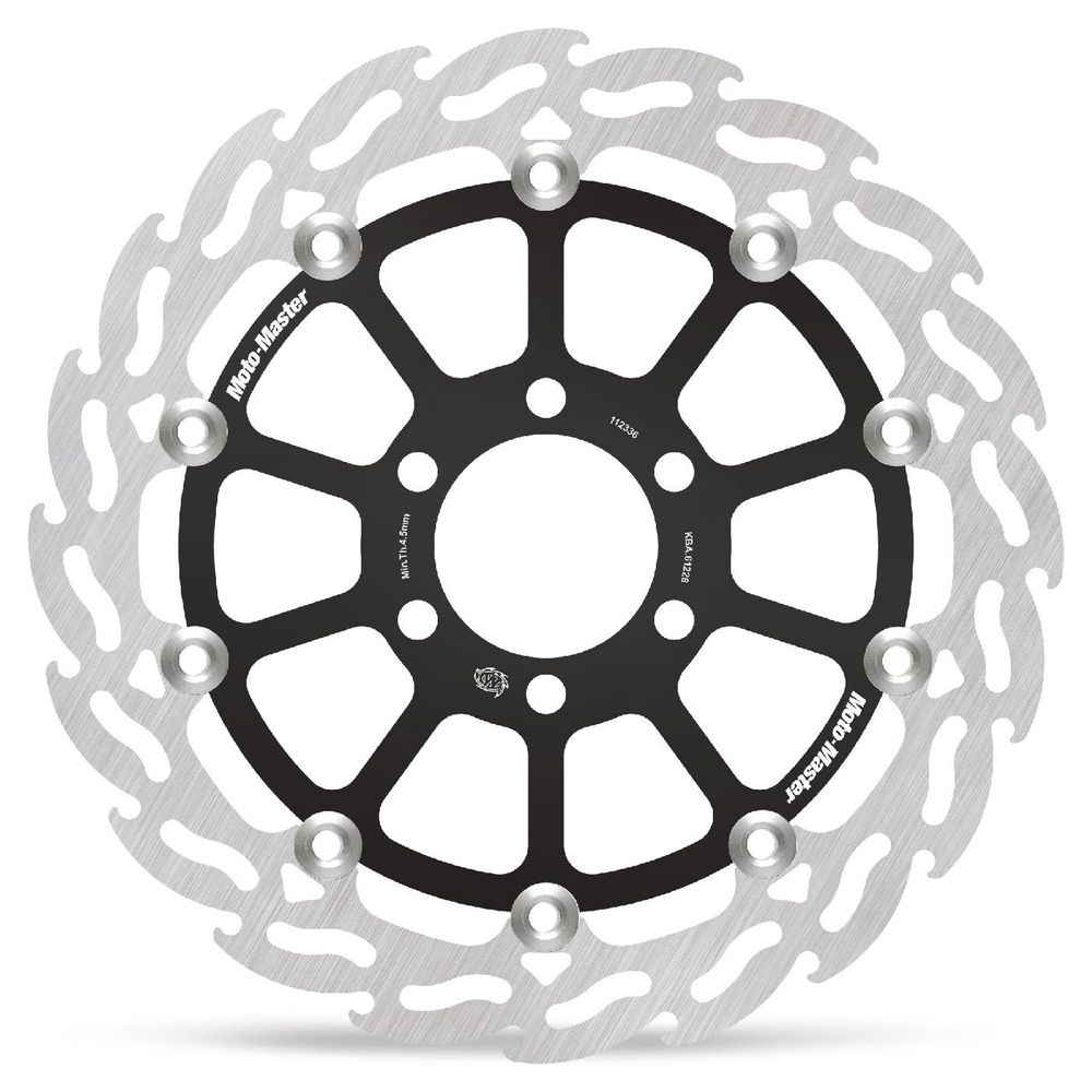 Brake Disc Road Flame - Floating - Front Left - Ktm: 125 Duke Abs (2011-2012), 200 Duke Abs (2012) - Grafite Offroad