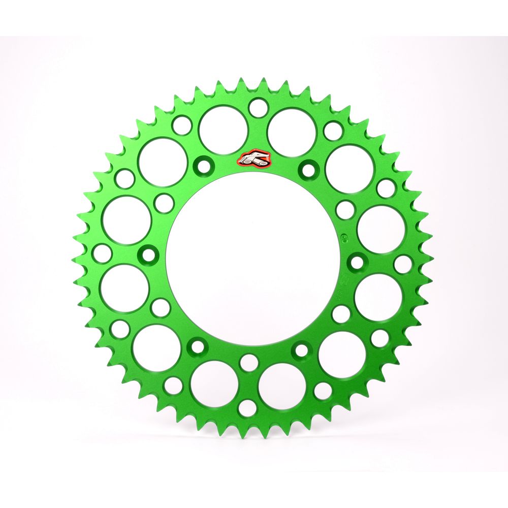 Ergal Ultralight Grooved Rear Sprocket (520-50t) | Green | with Mud Drain - Grafite Offroad