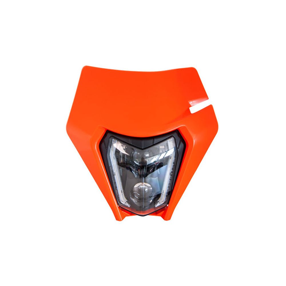 Mascherina Portafaro (Con Faro Led) Ktm Replica Arancione